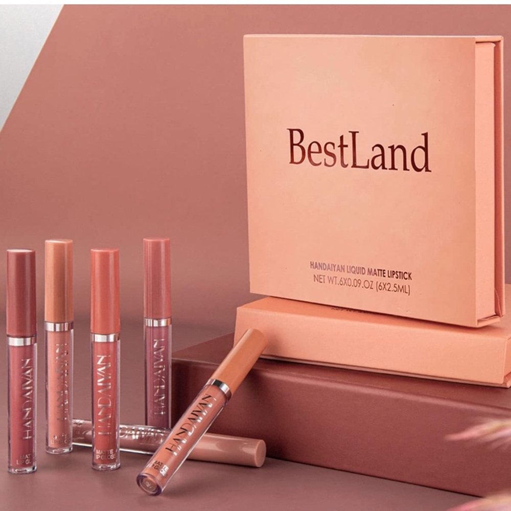 6Pcs Matte Liquid Lipstick Makeup Set, Matte liquid Long-Lasting